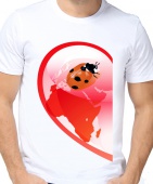 Парная футболка "Сердце 1" мужская с принтом на сайте mosmayka.ru