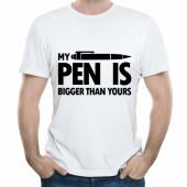 Мужская футболка "Pen is" с принтом
