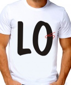 Парная футболка "LOVE" мужская с принтом