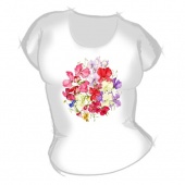 Женская футболка "Цветы 3" с принтом
