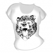 Женская футболка "Медведь" с принтом на сайте mosmayka.ru