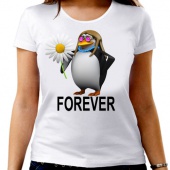 Парная футболка "Пингвины 2" женская с принтом