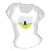 Женская футболка "Зайчики" с принтом