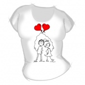 Женская футболка "Мальчик с девочкой6" с принтом