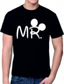 Парная футболка "Мистер 4" мужская с принтом