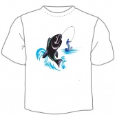 Мужская футболка "Рыбалка 3" с принтом на сайте mosmayka.ru