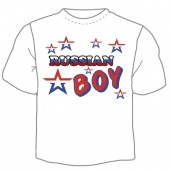 Детская футболка "Russian boy" с принтом