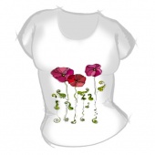 Женская футболка "Цветочки1" с принтом