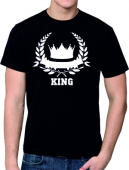 Парная футболка "Кинг"мужская с принтом