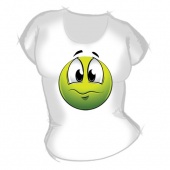 Женская футболка "Смайл 7" с принтом