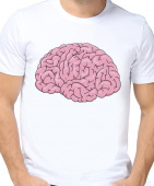 Парная футболка "Не разрушай мне мозг" мужская с принтом