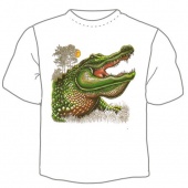 Мужская футболка "Крокодил" с принтом