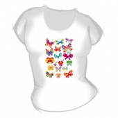 Женская футболка "Бабочки 4" с принтом