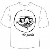 Мужская футболка "Me gusta" с принтом