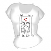 Женская футболка "Мальчик с девочкой3" с принтом