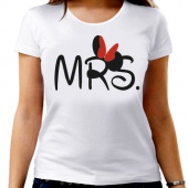 Парная футболка "MRS" женская с принтом