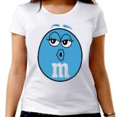 Парная футболка "M&M" женская с принтом