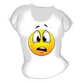 Женская футболка "Смайл 10" с принтом