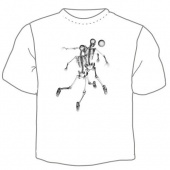 Мужская футболка "Скелеты 1" с принтом