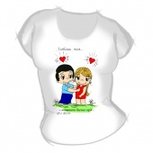Женская футболка "Чувствовать биение сердца" с принтом на сайте mosmayka.ru