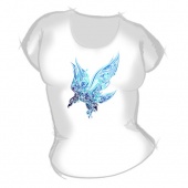 Женская футболка "Птица" с принтом