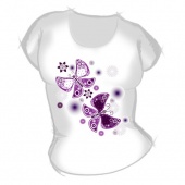 Женская футболка "Бабочка 5" с принтом