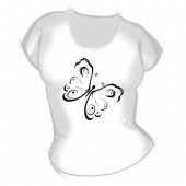 Женская футболка "Бабочка 2" с принтом