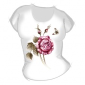 Женская футболка "Роза2" с принтом