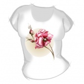 Женская футболка "Роза1" с принтом
