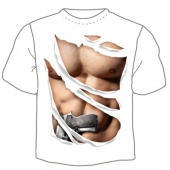 Мужская футболка "Спортивное тело" с принтом