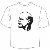 Мужская футболка "Ленин" с принтом