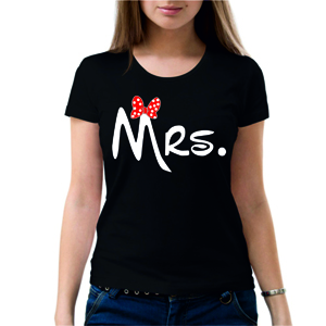 Парная футболка "Мисс 5" женская с принтом на сайте mosmayka.ru