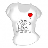 Женская футболка "Мальчик с девочкой4" с принтом