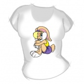 Женская футболка "Зайка 1" с принтом