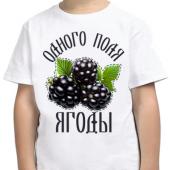 Семейная футболка "Одного поля ягодs" детская с принтом