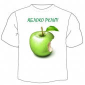 Детская футболка "Яблоко рулит!" с принтом