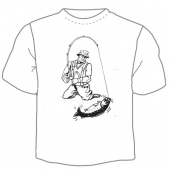 Мужская футболка "Рыбалка 2" с принтом на сайте mosmayka.ru