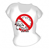 Женская футболка "Овца" с принтом
