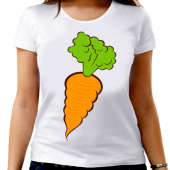 Парная футболка "Морковка" женская с принтом