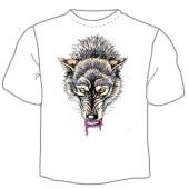 Мужская футболка "Волк 2" с принтом