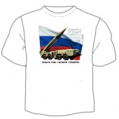 Мужская футболка "РВСН" с принтом на сайте mosmayka.ru