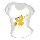 Женская футболка "Котёнок" с принтом