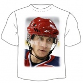 Детская футболка "0704. "Путин хоккеист" с принтом