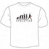 Мужская футболка "Эволюция" с принтом