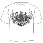 Мужская футболка "Воинство русское" с принтом