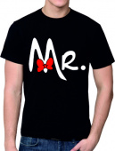 Парная футболка "Мистер 5" мужская с принтом