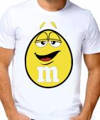 Парная футболка "M&M" мужская с принтом
