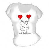 Женская футболка "Мальчик с девочкой5" с принтом