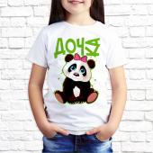 Детская футболка "Панда дочка" с принтом на сайте mosmayka.ru