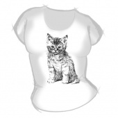 Женская футболка "Котёнок 2" с принтом